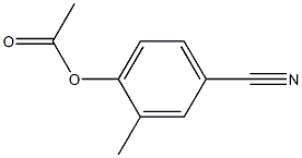 4-ACETOXY-3-METHYLBENZONITRILE Struktur