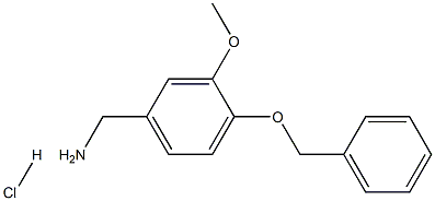 4-BENZYLOXY-3-METHOXYBENZYLAMINE Hydrochloride Struktur