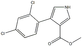 4-(2,4-DICHLOROPHENYL)-1H-PYRROLE-3-CARBOXYLICACIDMETHYLESTER Struktur