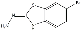 6-BROMO-2(3H)-BENZOTHIAZOLONEHYDRAZONE Struktur