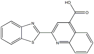 2-(1,3-BENZOTHIAZOL-2-YL)QUINOLINE-4-CARBOXYLIC ACID Struktur