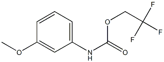 2,2,2-TRIFLUOROETHYL 3-METHOXYPHENYLCARBAMATE Struktur