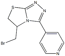 5-(BROMOMETHYL)-3-PYRIDIN-4-YL-5,6-DIHYDRO[1,3]THIAZOLO[2,3-C][1,2,4]TRIAZOLE Struktur