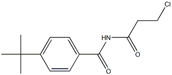 4-TERT-BUTYL-N-(3-CHLOROPROPANOYL)BENZAMIDE Struktur