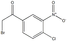 2-BROMO-1-(4-CHLORO-3-NITROPHENYL)ETHANONE Struktur