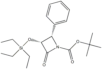 (3R,4S)-1-T-BUTOXYCARBONYL-3[(TRIETHYLSILY)OXY]-4-PHENYL-2-AZETIDINONE Struktur