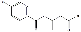 5-(4-CHLOROPHENYL)-3-METHYL-5-OXOVALERIC ACID 95% Struktur