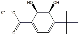 (2R,3S)-1-CARBOXY-4-TERT.-BUTYL-2,3-DI- HYDROXYCYCLOHEX-4,6-DIENE POTASSIUM SALT Struktur