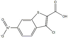 3-CHLORO-6-NITRO-BENZO[B]THIOPHENE-2-CARBOXYLICACID 98% Struktur