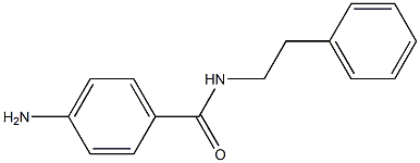 4-AMINO-N-PHENETHYLBENZAMIDE Struktur