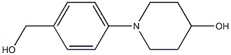 1-(4-HYDROXYMETHYLPHENYL)PIPERIDIN-4-OL, 95+% Struktur