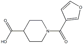 1-(3-FUROYL)PIPERIDINE-4-CARBOXYLIC ACID Struktur