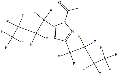 1-ACETYL-3,5-BIS(PERFLUOROBUTYL)PYRAZOLE 97% Struktur