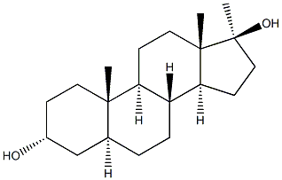 17A-METHYL-5A-ANDROSTANE-3A,17B-DIOL Struktur