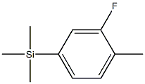 1-(TRIMETHYLSILYL)-3-FLUORO-4-METHYLBENZENE 96% Struktur