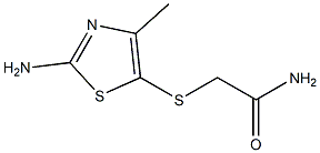 2-[(2-AMINO-4-METHYL-1,3-THIAZOL-5-YL)THIO]ACETAMIDE Struktur