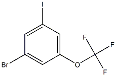 1-BROMO-3-IODO-5-TRIFLUOROMETHOXYBENZENE 95% Struktur