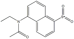 5-(ACETYL-ETHYL-AMINO)-NAPHTHALENE-1-SULFONYL Struktur