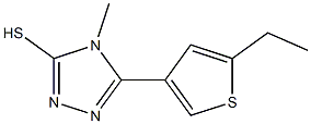 5-(5-ETHYLTHIEN-3-YL)-4-METHYL-4H-1,2,4-TRIAZOLE-3-THIOL Struktur