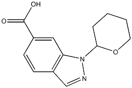 1-(TETRAHYDRO-PYRAN-2-YL)-1H-INDAZOLE-6-CARBOXYLIC ACID Struktur