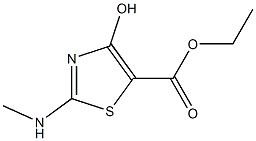 4-HYDROXY-2-METHYLAMINOTHIAZOLE-5-CARBOXYLIC ACID ETHYL ESTER, 95+% Struktur