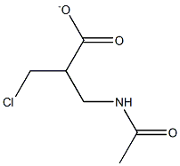 3-ACETYLAMINO-2-CHLORO-METHYL PROPIONATE Struktur