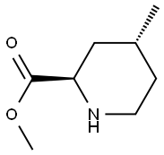 2R,4R-4-METHYL-2-PIPERIDINE CARBOXYLIC ACID, METHYL ESTER Struktur