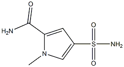 4-(AMINOSULFONYL)-1-METHYL-1H-PYRROLE-2-CARBOXAMIDE Struktur