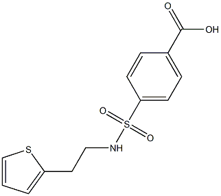 4-{[(2-THIEN-2-YLETHYL)AMINO]SULFONYL}BENZOIC ACID Struktur