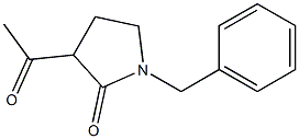 3-ACETYL-1-BENZYL PYRROLIDINE-2-ONE Struktur