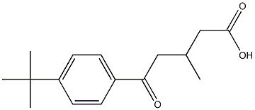 5-(4-TERT-BUTYLPHENYL)-3-METHYL-5-OXOVALERIC ACID 95% Struktur