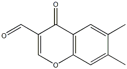 6,7-DIMETHYL-4-OXO-4H-CHROMENE-3-CARBOXALDEHYDE Struktur