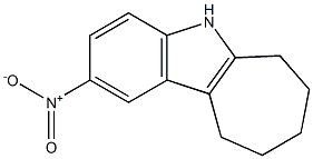 2-NITRO-5,6,7,8,9,10-HEXAHYDROCYCLOHEPTA[B]INDOLE Struktur