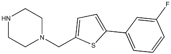 1-{[5-(3-FLUOROPHENYL)THIEN-2-YL]METHYL}PIPERAZINE Struktur