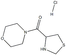 4-(1,3-THIAZOLIDIN-4-YLCARBONYL)MORPHOLINE HYDROCHLORIDE Struktur