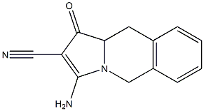 3-AMINO-1-OXO-1,5,10,10A-TETRAHYDROPYRROLO[1,2-B]ISOQUINOLINE-2-CARBONITRILE Struktur