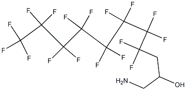 1-Amino-4,4,5,5,6,6,7,7,8,8,9,9,10,10,11,11,11-heptadecafluoro-undecan-2-ol Struktur