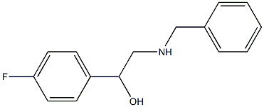 2-Benzylamino-1-(4-fluoro-phenyl)-ethanol Struktur