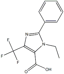 3-ETHYL-2-PHENYL-5-TRIFLUOROMETHYL-3H-IMIDAZOLE-4-CARBOXYLIC ACID Struktur