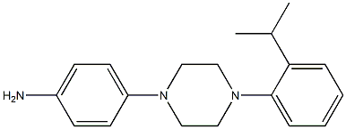 1-(2-ISOPROPYL PHENYL)-4-(4-AMINOPHENYL )PIPERAZINE Struktur