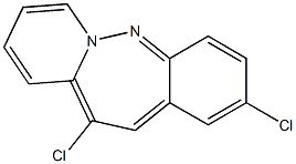 2,11-DICHLORO DIBENZO(B,F)DIAZEPINE Struktur