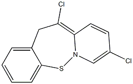 8,11-DICHLORO DIBENZO(B,F)THIAZEPINE Struktur