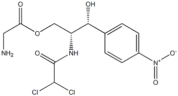 Chloramphenicol Glycinate Struktur