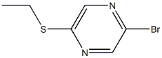 2-BROMO-5-(ETHYLTHIO)PYRAZINE Struktur