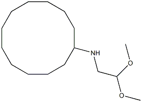 N-CYCLODODECYL-2-AMINOACETALDEHYDEDIMETHYLAETAL Struktur