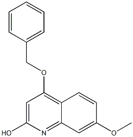 4-(benzyloxy)-7-methoxyquinolin-2-ol Struktur