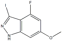 4-FLUORO-6-METHOXY-3-IODOINDAZOLE Struktur