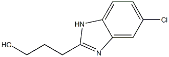 5-CHLORO-2-(3-HYDROXYPROPYL)BENZIMIDAZOLE Struktur