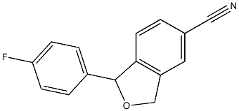 6-CYANO-3-(4-FLUOROPHENYL)-1H,3H-ISOBENZOFURAN Struktur