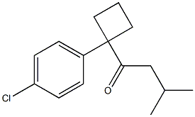 1-(4-CHLOROPHENYL)CYCLOBUTYL-2-METHYLPROPYLKETONE Struktur